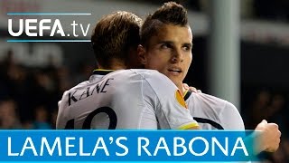 Erik Lamela rabona v Asteras Goal of the Season [upl. by Vale]