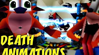 crash bandicoot 1 2 3 all deaths [upl. by Treat]