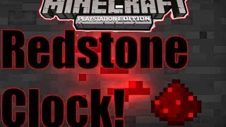 Minecraft PS3 Redstone Clock Tutorial [upl. by Aruam]