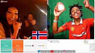 IShowSpeed Flirting with Norway Girls  IShowSpeed Ometv Funny Video  IShowSpeed picking up girls [upl. by Yseulta803]