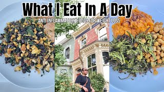 What I Eat In A Day for Weight Loss  AntiInflammatory Foods  Trader Joes Mini Haul [upl. by Ahsotal709]