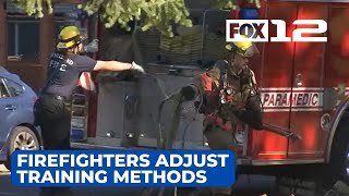 Portland firefighters adjust training methods due to heat wave [upl. by Menzies]