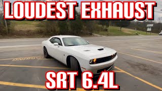 Top 5 LOUDEST EXHAUST Set Ups for Dodge Challenger 64L HEMI SRT [upl. by Ehcropal]