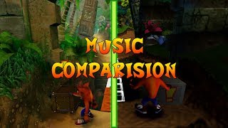 N Sanity Beach Interior  Music Comparision  NSane Trilogy vs Crash Bandicoot PS One [upl. by Bellis]