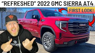 FIRST LOOK “Refreshed” 2022 GMC Sierra AT4 Duramax [upl. by Anneis]