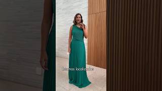 VESTIDO PARA MADRINHAS NA COR VERDE [upl. by Ellehsad]