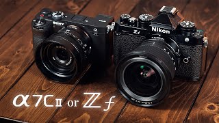 【人気の２機種】SONY『α7CII』とNikon『Zf』を比較！写真性能・動画性能・歪みなど [upl. by Salamanca254]