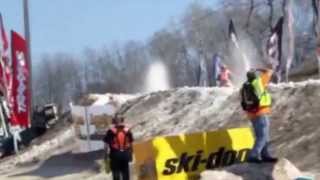 Paralyzed Snowmobiler Garrett Goodwin Snocross Racing Again [upl. by Oidacra716]