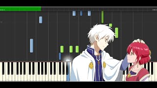 Akagami no Shirayukihime  Lets Look Ahead piano tutorial  synthesia [upl. by Wisnicki]