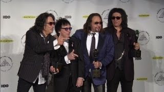 KISS remain civil at Rock Hall Induction [upl. by Cortie]