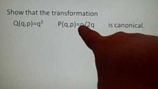 Hamiltonian Equation Canonical Transformation [upl. by Astrid360]