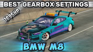 BMW M8 Best Gearbox Setting 1695hp  Car Parking Multiplayer [upl. by Brass]