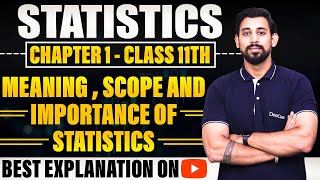 Meaning Scope and Importance of Statistics  Chapter 1  Introduction  Class 11  One Shot [upl. by Bernard]