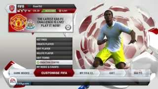 How to update your squads in FIFA 13 Tutorial [upl. by Uaerraj]