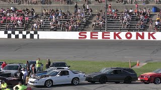 Spectator Drags Single Elimination Seekonk Speedway 8324 [upl. by Nyrtak]