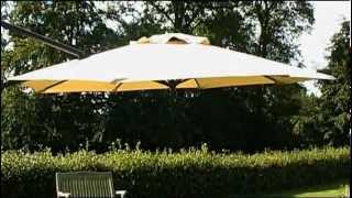 Cantilever Garden Parasol  Easy to Use with Intsant Shade [upl. by Aerdnuahs432]