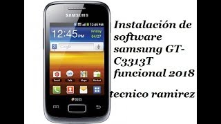 Instalación de software samsung GTC3313T funcional 2018 [upl. by James]