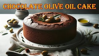 Chocolate Olive Oil Cake  A Healthy Twist on A Classic Dessert [upl. by Eirek]