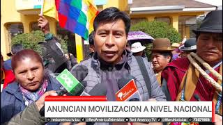 ANUNCIAN MOVILIZACION A NIVEL NACIONAL [upl. by Rentschler489]