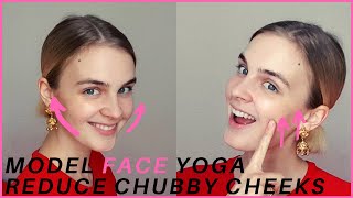 Reduce Chubby Cheeks  6 effective Cheekbone Exercises  Model Face Yoga 2020 fast results  Anna [upl. by Ellehs]