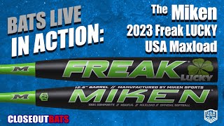 HITTING Miken Freak Lucky Maxload Slowpitch Bat USA MSA3FLKL 2023 [upl. by Ecirual]