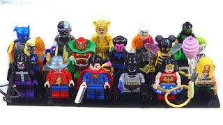 LEGO DC Super Heroes Minifigures series review All 16 [upl. by Giovanni]