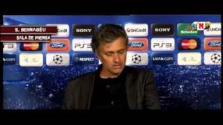 Mourinho Rueda De Prensa 27042011 Real Madrid  Barcelona  FUTBOLEROS [upl. by Ieso]