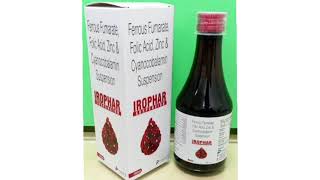 IROPHAR Syrup Ferrous Fumarate Folic Acid Znc amp Cyanocobalamin Suspension [upl. by Alimhaj324]