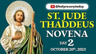 ST JUDE THADDEUS NOVENA DAY 2 🙏 October 20 2023 🙏 Holy Rosary Today [upl. by Zuleika488]