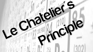 Le Chateliers Principle [upl. by Ellekim]