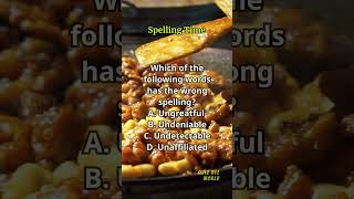 Spelling Time 573 spelling englishlearning englishvocabulary questions quiz [upl. by Marne135]