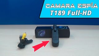 Cámara espía FullHD T189 mini portátil y con batería 🕵️ Instrucciones demostración y manejo [upl. by Ellord]