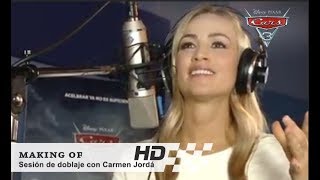 Cars 3 de Disney•Pixar  Making of quotSesión de doblaje con Carmen Jordáquot  HD [upl. by Ahker]