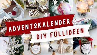 Adventskalender günstig selbst befüllen und selber machen 24 selbstgemachte DIY Ideen  TRYTRYTRY [upl. by Albin]