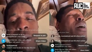 Pop Smoke Brother Breaks Down Crying On IG Live [upl. by Malvina]