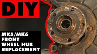 How to Replace Front Wheel Bearing and Hub 19982010 Volkswagen Beetle [upl. by Nidnarb]