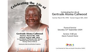 Celebrating the Life of Gertrude Aloma Callwood [upl. by Ibor]