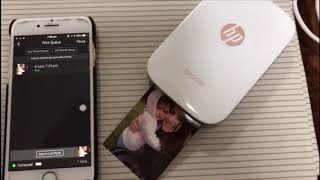 HP Sprocket zero ink طابعه حديثه بدون حبر Print photos from your smartphone [upl. by Otirecul]