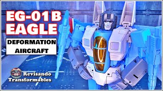 Deformation Aircraft Eagle EG01B Thundercracker KO Transformers Masterpiece MP52 [upl. by Siekram900]