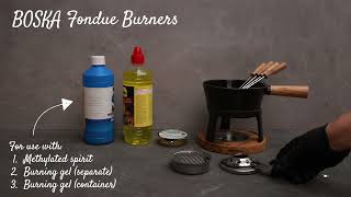 How do you fill amp use the fondue burner  Stepbystep instruction video  BOSKA 853518 EN [upl. by Matelda389]