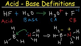 Conjugate Acid Base Pairs Arrhenius Bronsted Lowry and Lewis Definition  Chemistry [upl. by Delora]