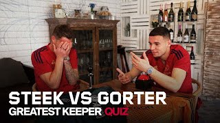 The GREATEST Goalkeepers Quiz EVER  Stekelenburg 🆚 Gorter  Nu wordt het te emotioneel 😂 [upl. by Asilana]