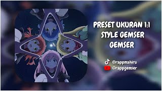 PRESET AM UKURAN 11 STYLE GEMSER GEMSER ANIME  SOUND MENGKANE 🗿 [upl. by Treboh]