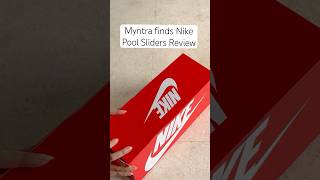 Nike pool slides poolslide sliders flipflops nike myntrafootwearhaul myntrafinds vacation [upl. by Wylie240]