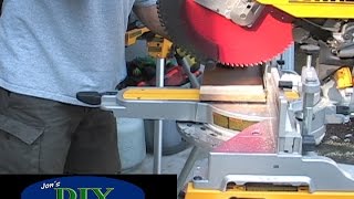 DeWALT DWS780 miter saw Review 12 inch  Jons DIY [upl. by Allwein]