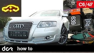 How To Remove Air Compressor Relay Audi A6 C64F 20042011  Air suspension relay removal [upl. by Ker212]