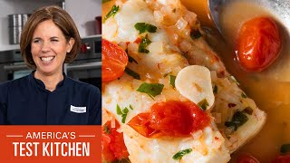 How to Make Pesce all’acqua Pazza Southern ItalianStyle Poached Fish [upl. by Nivlag]