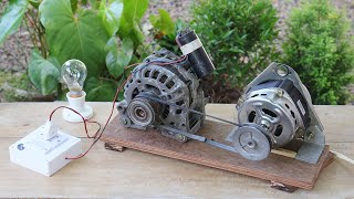 I turn Car Dynamo into 220v electric Generator [upl. by Parnas496]