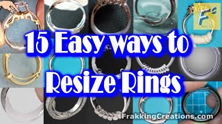 How to Resize a Ring 13 Ways  2 you never heard of  How to make a ring smaller [upl. by Ajan498]