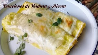 Canelones de Verdura y Ricota con Salsa Blanca [upl. by Bull]